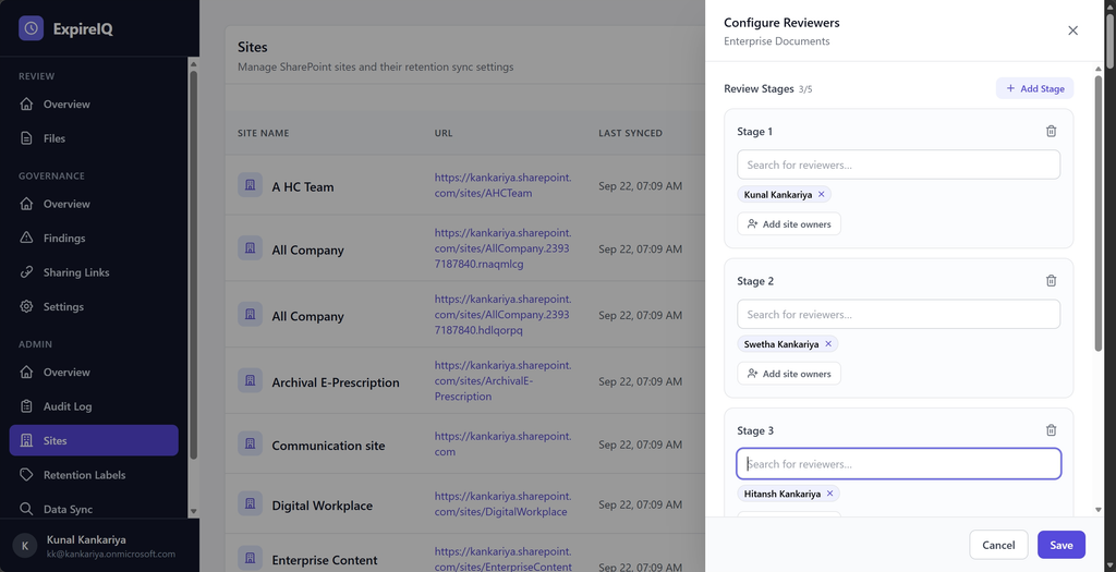 Purview Disposition Review Permissions: 5 Costly Mistakes 4 ExpireIQ Site Reviewers